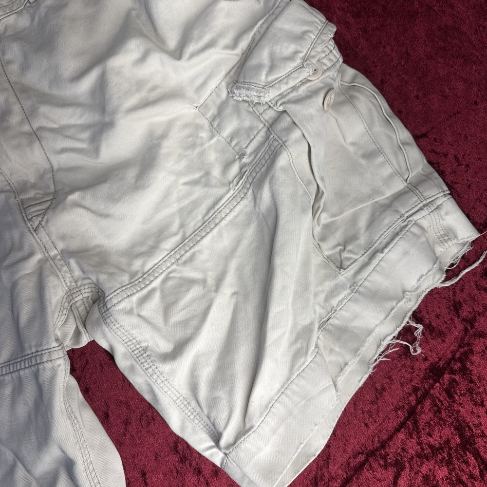 VTG Polo Jeans Co Ralph Lauren Cargo‎ Shorts Mens 36 Beige Relaxed Baggy Utility - Picture 5 of 13